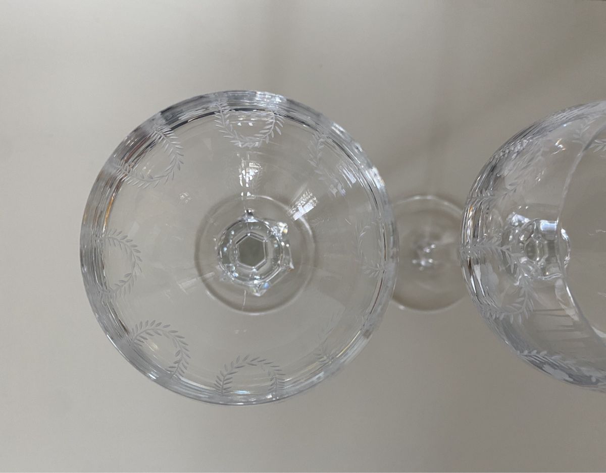 Gläser: 2 x Gläser Weinglas Kristall Glas – Neu (gemäss Beschreibung) aus Aarau von Ahoffa 4