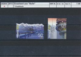 2015 Einzelwerte aus "Bulle" - Block, ** postfrisch