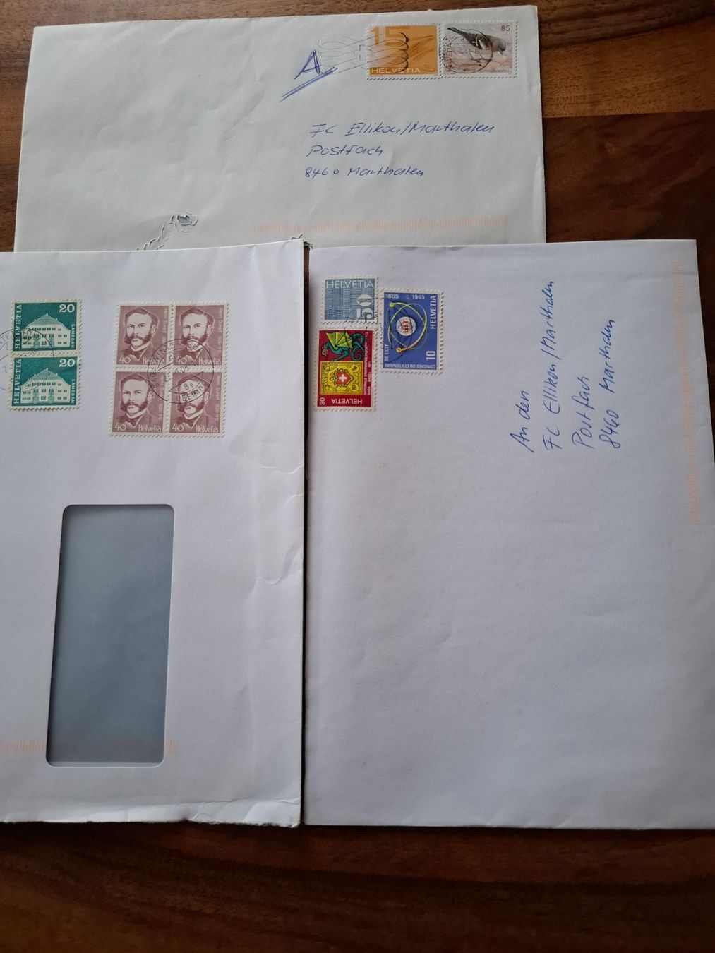 Alle Briefmarken: Briefmarken auf Briefen – Gebraucht aus Marthalen von Loewe59 1