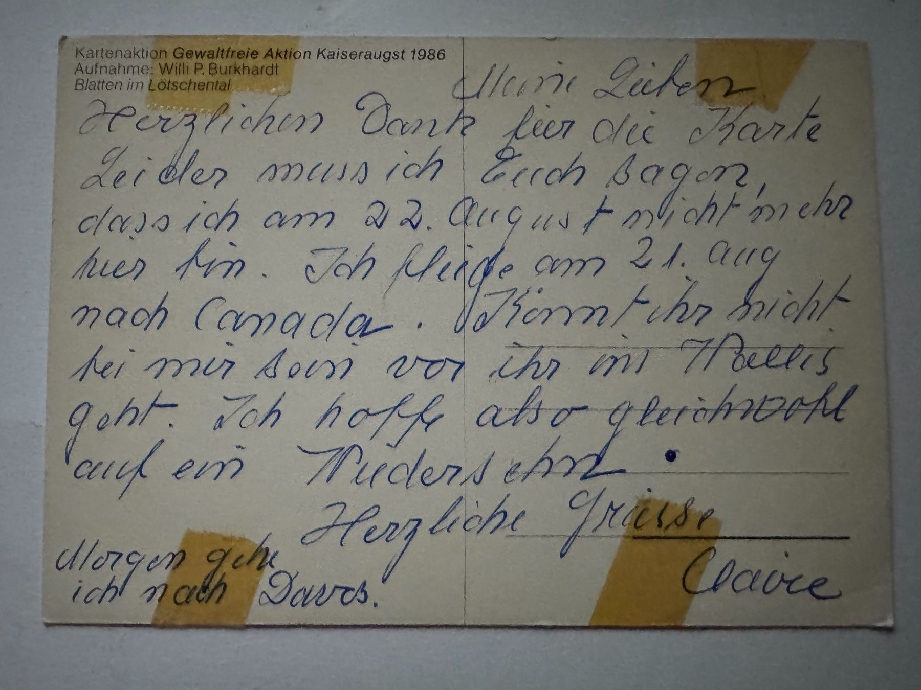 Cartoline postali: BLATTEN - im Lötschental - Ansichtskarte – Usato da Tegerfelden venduto da siebenmacky 1
