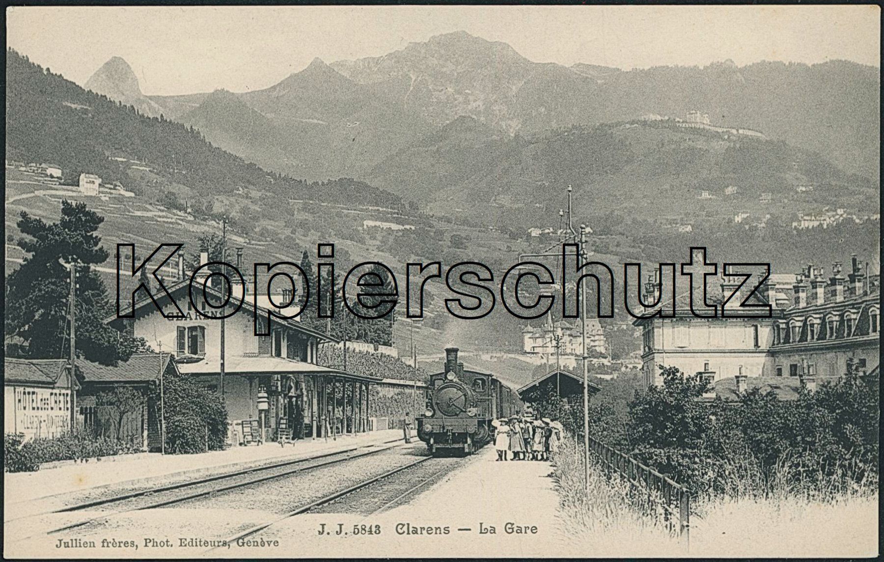 Cartoline postali: VS Clarens - Bahnhof - Bahn – Nuovo (secondo la descrizione) da Schindellegi venduto da leecollect