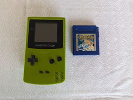 Gameboy Color + Pokemon bleu