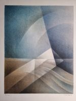 Sven Knebel (1927–2013) Geometrische Komposition Lithographi