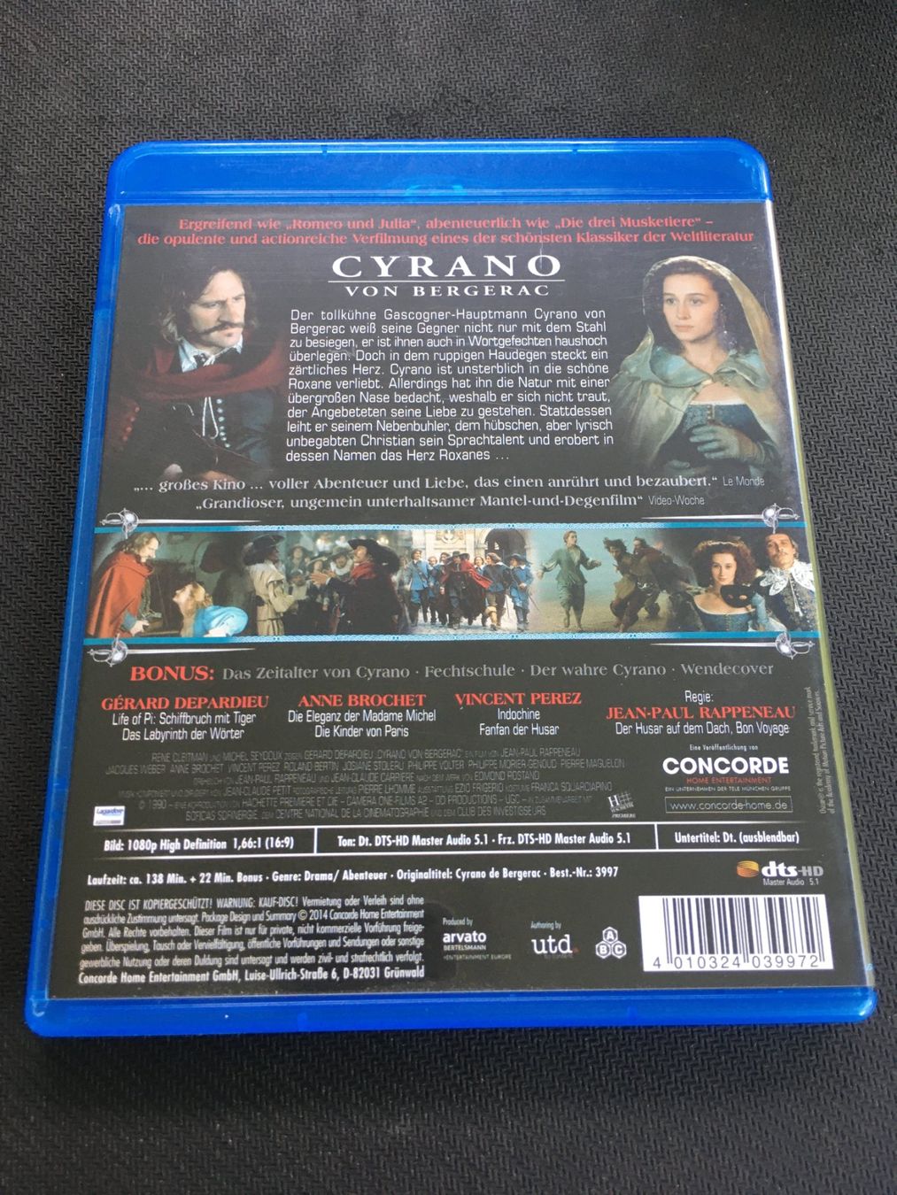 Alle DVDs: Cyrano von Bergerac [Blu-ray] – Gebraucht aus St.Gallen von MedienJoe 1