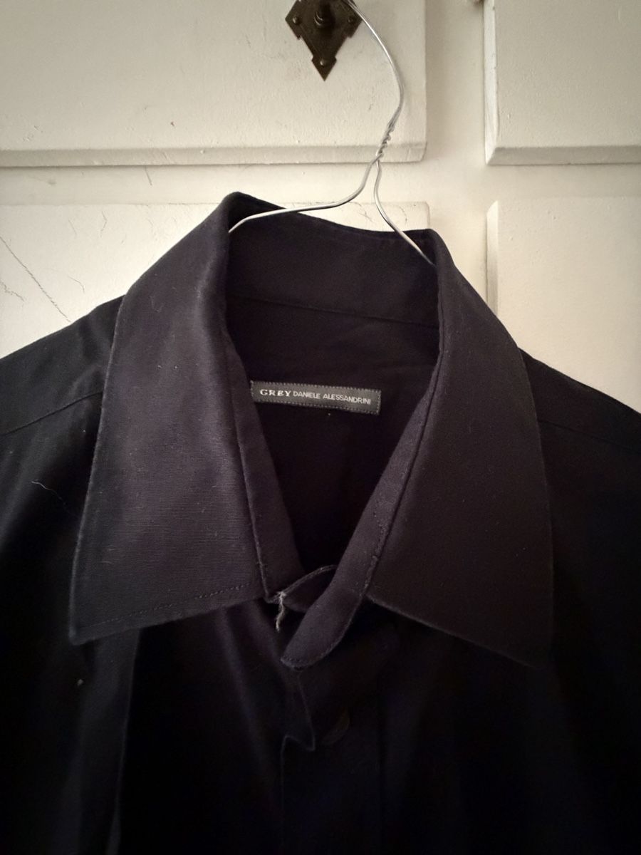 Camicie: Camicia Uomo GREY DANIELE ALESSANDRINI nera taglia 42 – Usato da Lugano venduto da can_xdd8
