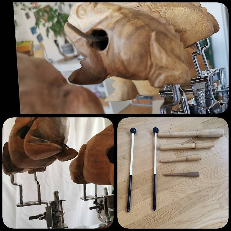 Musikinstrumente: Holz Frosch Percussion Instrument – Gebraucht aus Bern von cpiller01 1