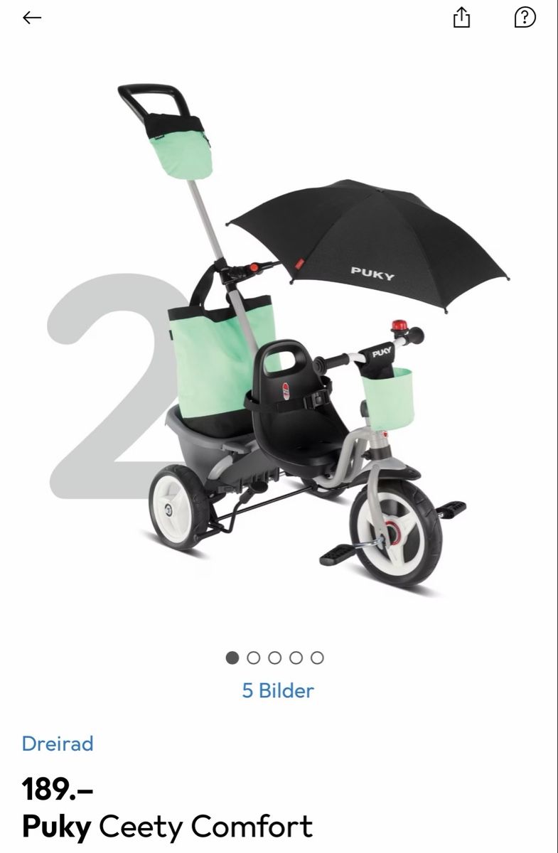 Veicoli per bambini: Puky ceety comfort – Usato da Moosseedorf venduto da ali_2c6z 3