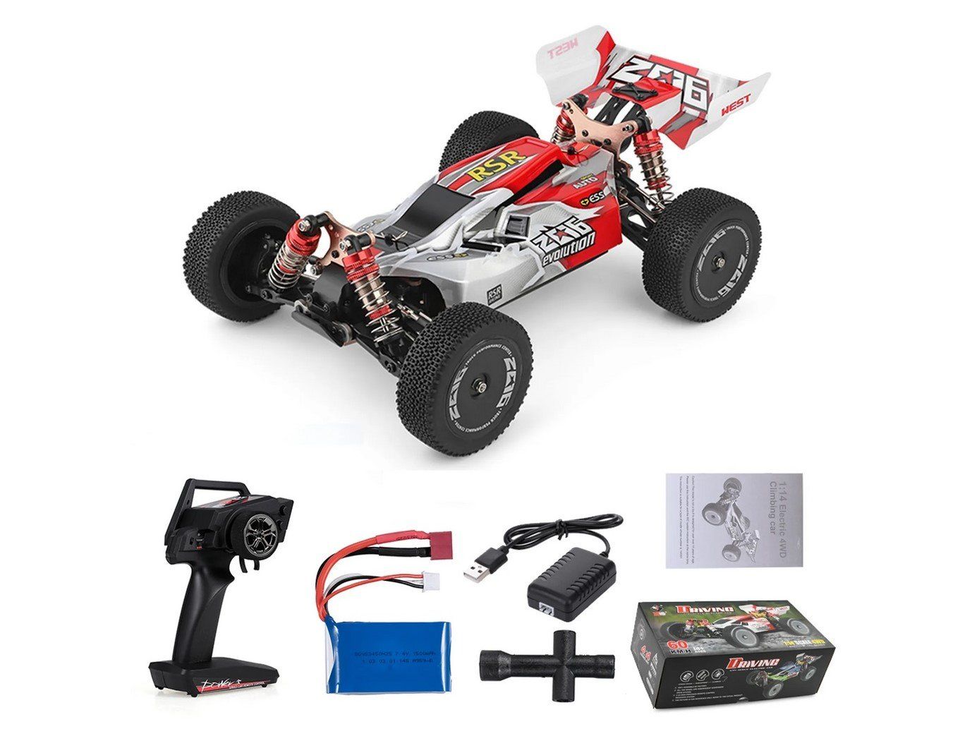 RC Modellbau: RC Buggy Evolution 4WD RC-Car - RTR-Set 2.4Gh - 1:14 – Neu und originalverpackt aus Entlebuch von Hebu 3