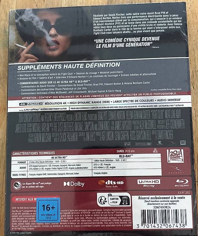 Alle DVDs: Fight Club 4k Blu-ray – Gebraucht aus Basel von val_j5p9 1