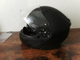 Motorradhelm Marke Ixs mit integrierter Sonnenbrille