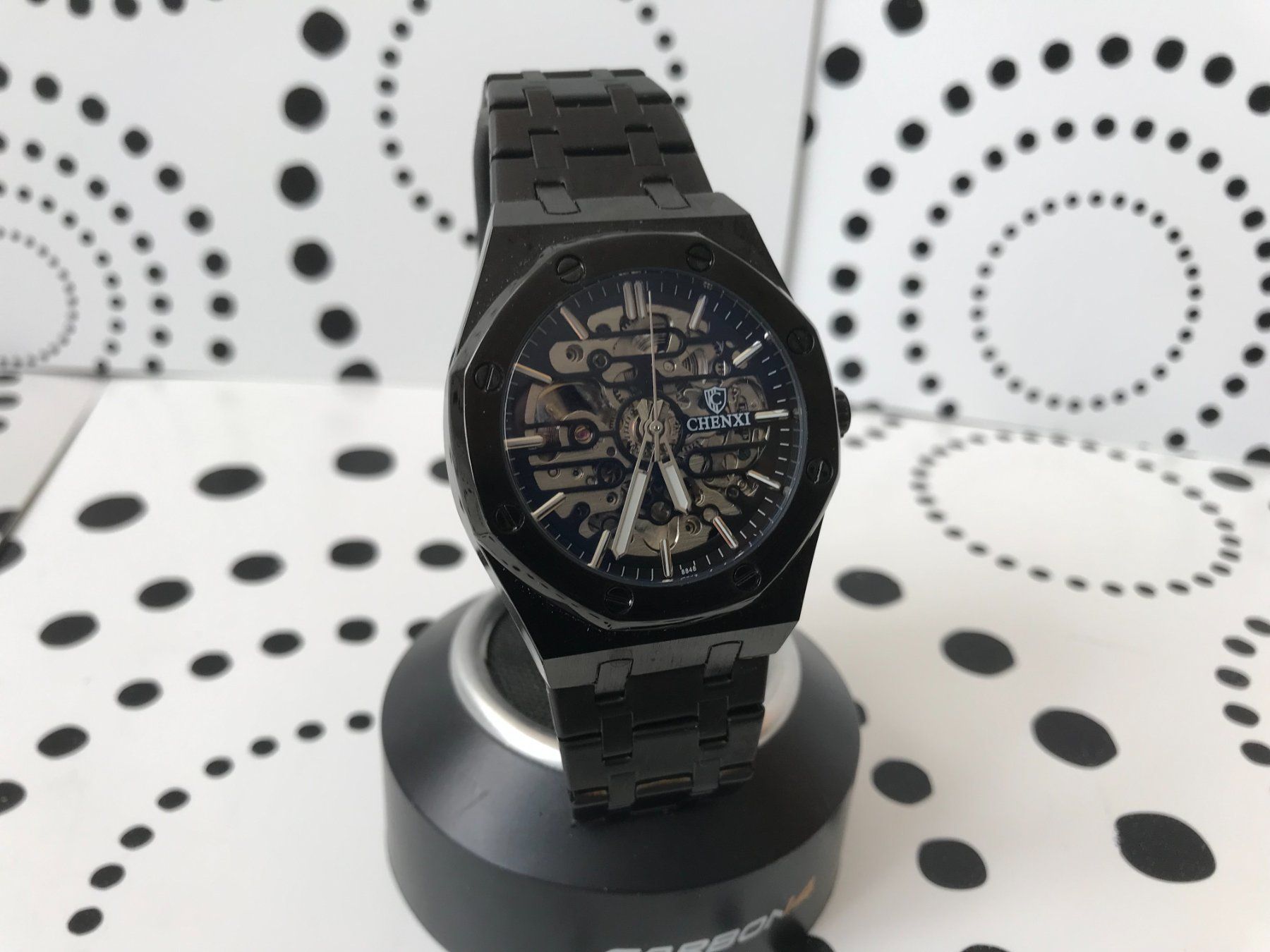 Orologi: AUTOMATIC WATCH - STYLE ROYAL OAK - BLACK - 42 MM - TOP !!! – Usato da Epalinges venduto da dream-watch
