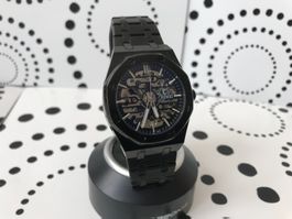 AUTOMATIC WATCH - STYLE ROYAL OAK - BLACK - 42 MM - TOP !!!