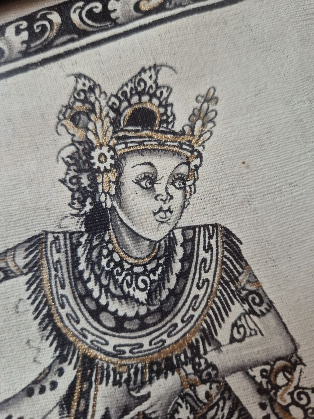 Gemälde: 3 Tableaux Bali Danse Traditionnelle  Doré – Gebraucht aus Farvagny-le-Grand von Grapeful88 4