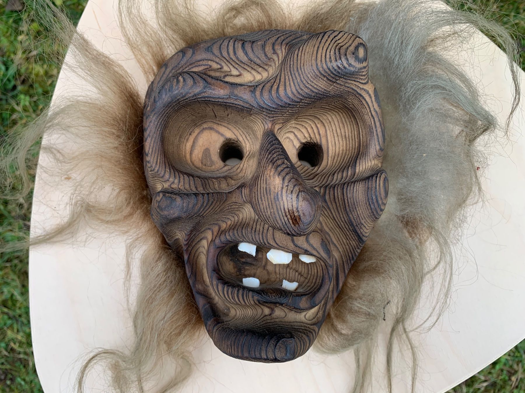 Sonstige Antiquitäten & Kunst: schöne alte Walliser Holzmaske – Gebraucht aus Feldbach von Olive1 1