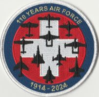 110 YEARS AIR FORCE mit allen FLZ der Luftwaffe Klett Stoff