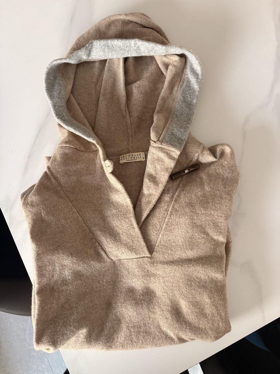 Brunello Cucinelli Pulls & Sweat-shirts: Brunello Cucinelli Kapuzenpullover Kaschmir beige S – Neuf (Voir description) à Bülach par CarinAlexandra 6