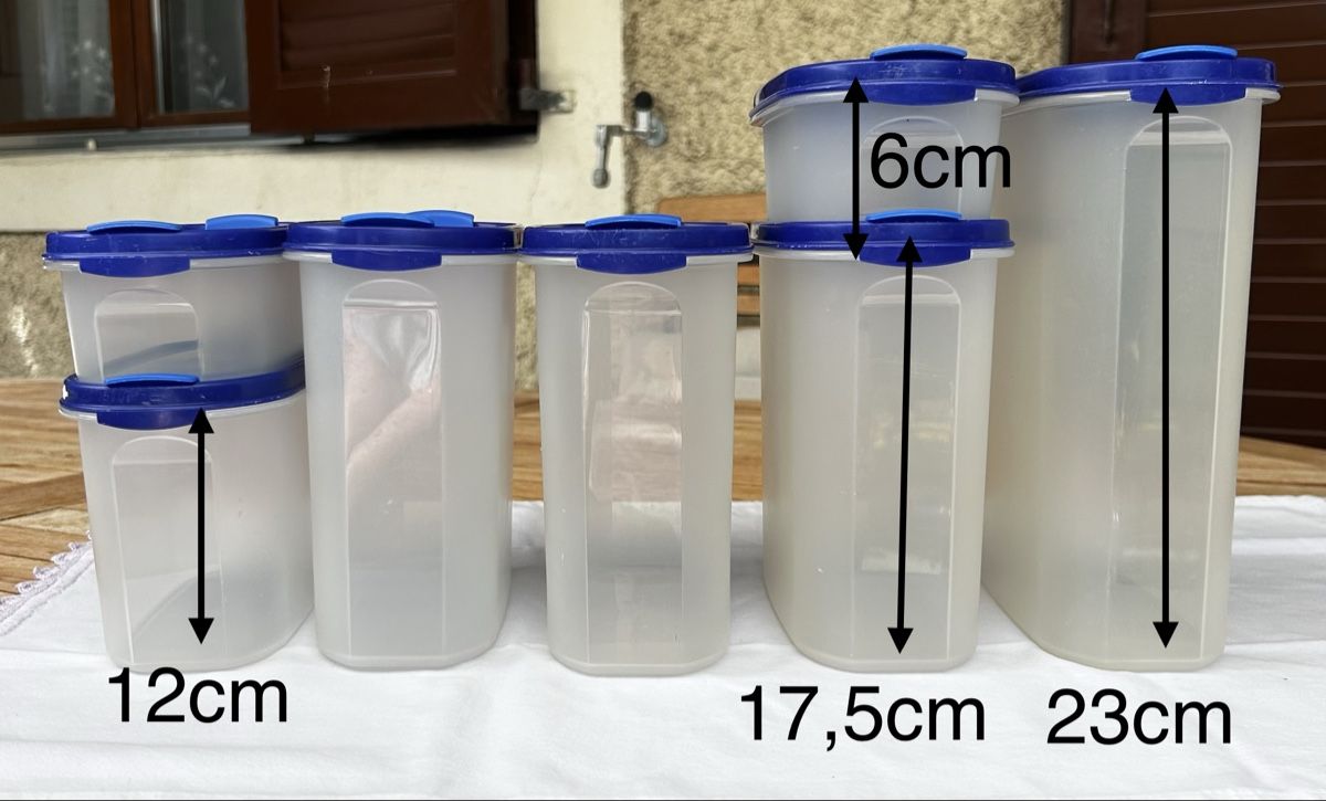 Tupperware Contenitori & Simili: Lot de 7 boîtes de conservation Tupperware – Usato da Prangins venduto da bbice_8