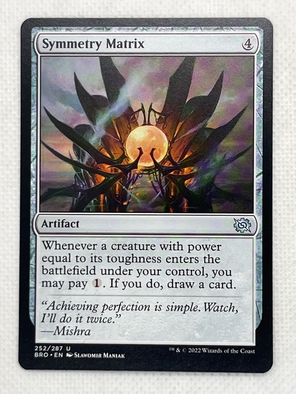 Magic The Gathering Sammelbilder & Trading cards: MTG Symmetry Matrix BRO 252 Englisch Uncommon – Gebraucht aus Hinterkappelen von Kim1992