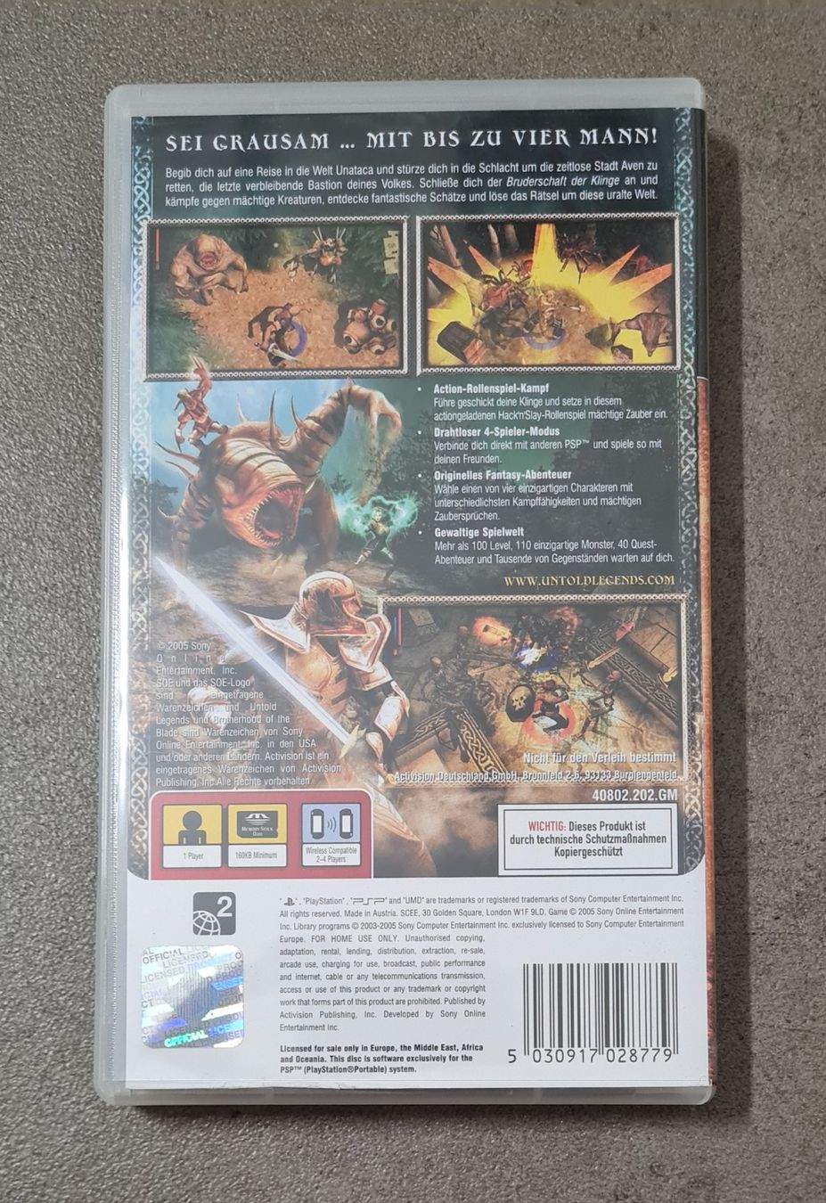 Giochi: PSP UNTOLD LEGENDS THE WARRIORS CODE – Usato da Birsfelden venduto da Dealgoenner24 2