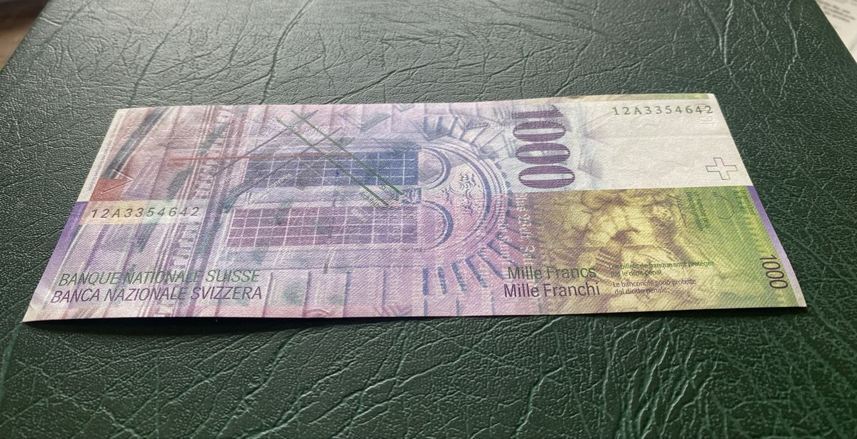 Banconote: 1000er Note - Schweizer Banknote - 2012 – Nuovo (secondo la descrizione) da Thörishaus venduto da luc_nsv9 2