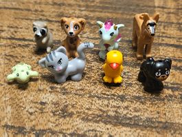 lego figurines lot de  8 animaux