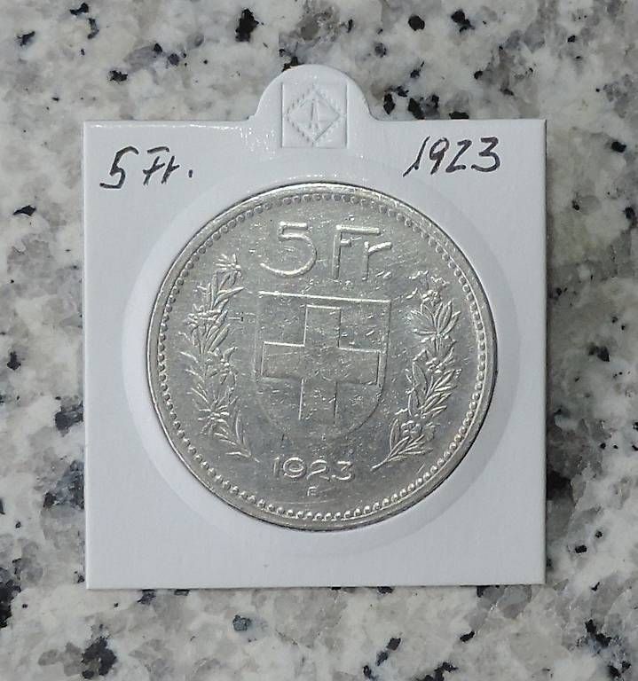Tutti le monete: 5 Franken 1923 – Usato da Gommiswald venduto da Malediven2025 2