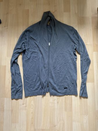 Burberry Strickjacke Petrol blau Reissverschluss Grösse S