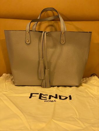 FENDI Shopper / Tote Bag in Grey