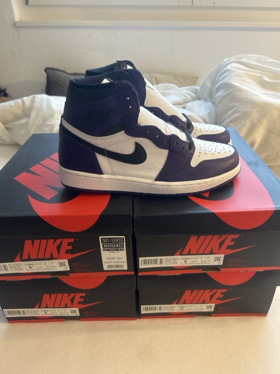 Jordan Herrenschuhe: Jordan 1 Court Purple – Neu und originalverpackt aus Rotkreuz von noah_02