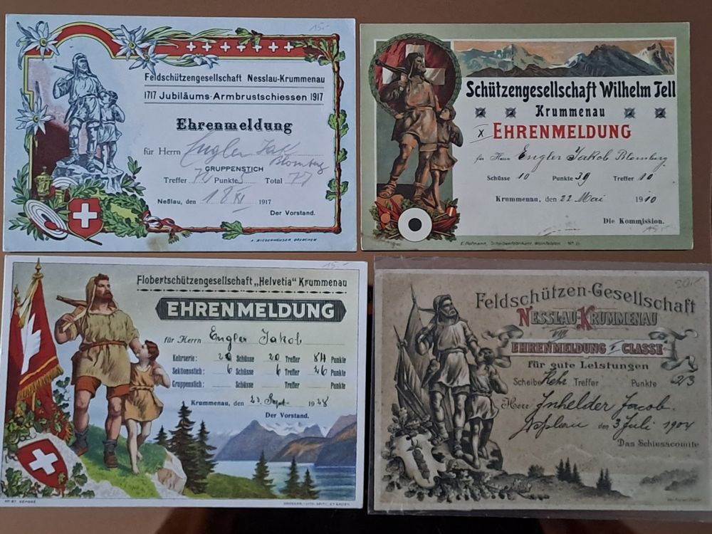 Schützengesellschaft NesslauKrummenau ab 1904 Kaufen auf Ricardo
