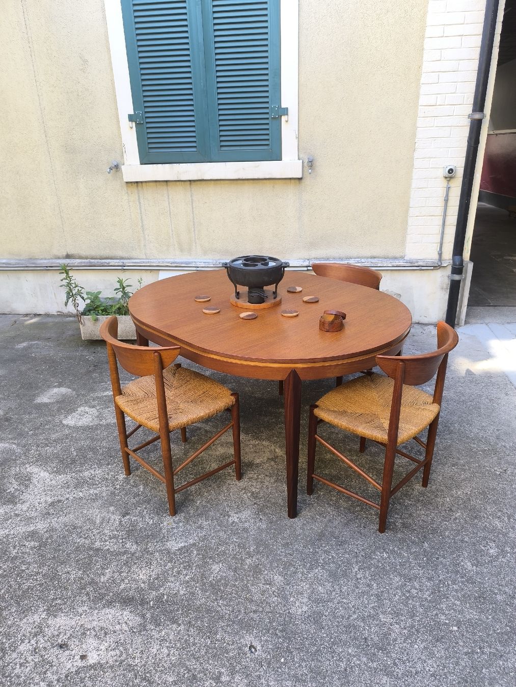 Tavoli: Wunderschöner Teak Esstisch ausziehbar. Hansen Haslev – Usato da Basel venduto da Patts_Lampenfieber 1