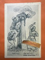 1932 Alte Militär Postkarten, Humor, selten