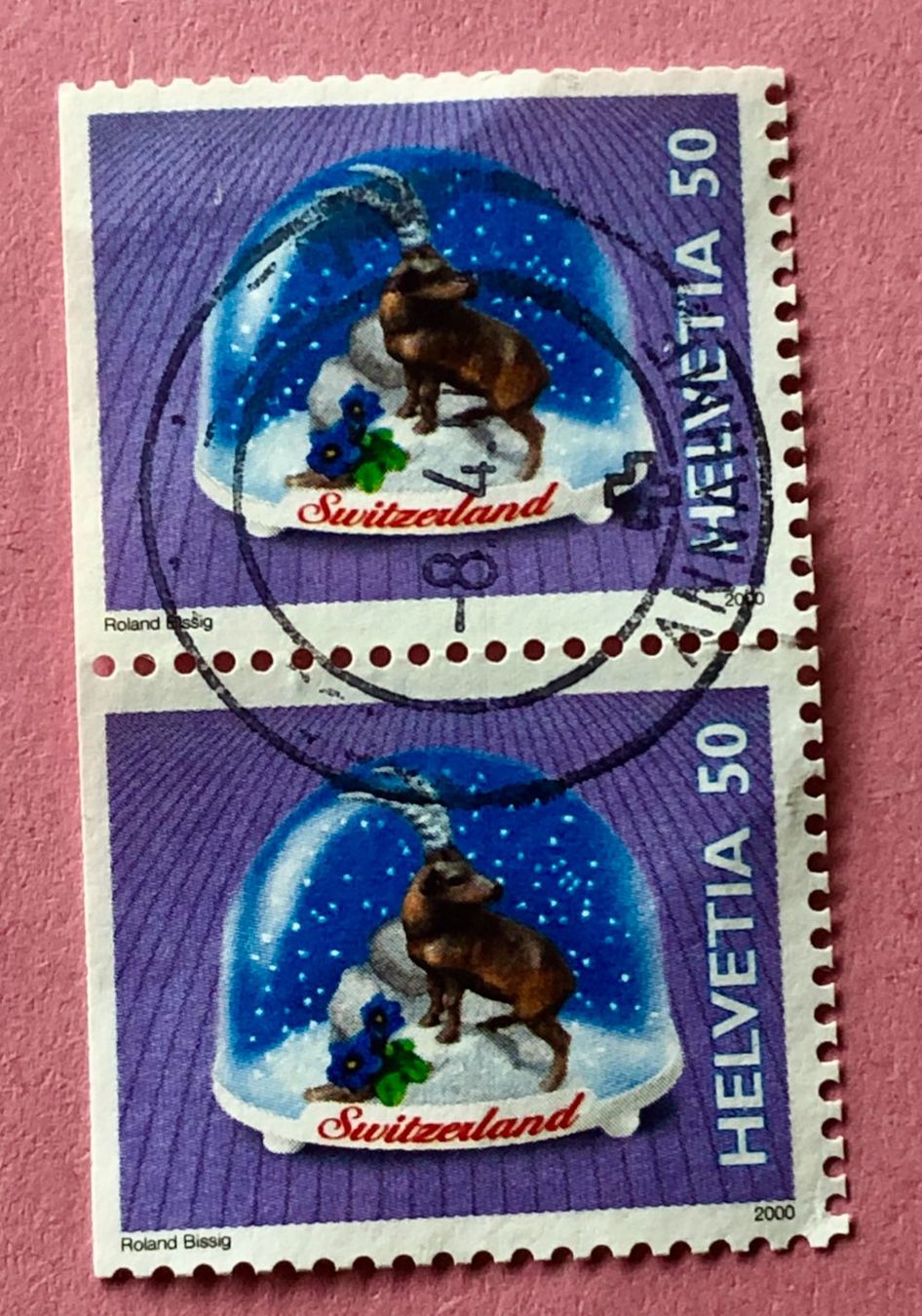 Tutti i francobolli: Nr.993 STEINBOCK DAUERMARKEN GESTEMPELT 2000    – Usato da Aarau venduto da Billa007