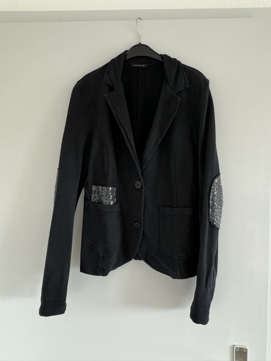 Jacken: Schwarzer Blazer mit Pailletten-Details Gr. S – Neu (gemäss Beschreibung) aus Solothurn von SchoeneSachen20 1