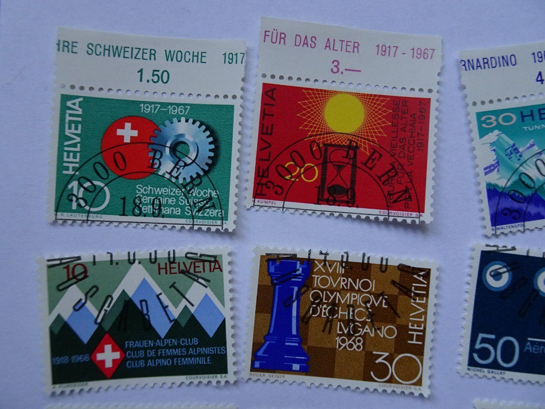 Tous les timbres: 1967-68 – D'occasion à Aadorf par Chnorli-Furz 1