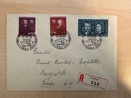 R-Brief Lichtenstein - Hochzeit des Fürstenpaares 1943