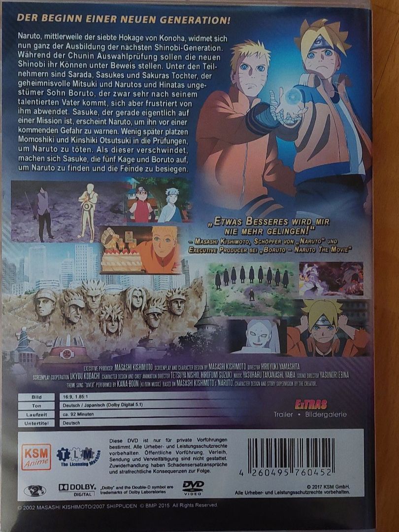 Boruto Naruto The Movie (2016) Selten (Gebraucht) in Aurigeno für