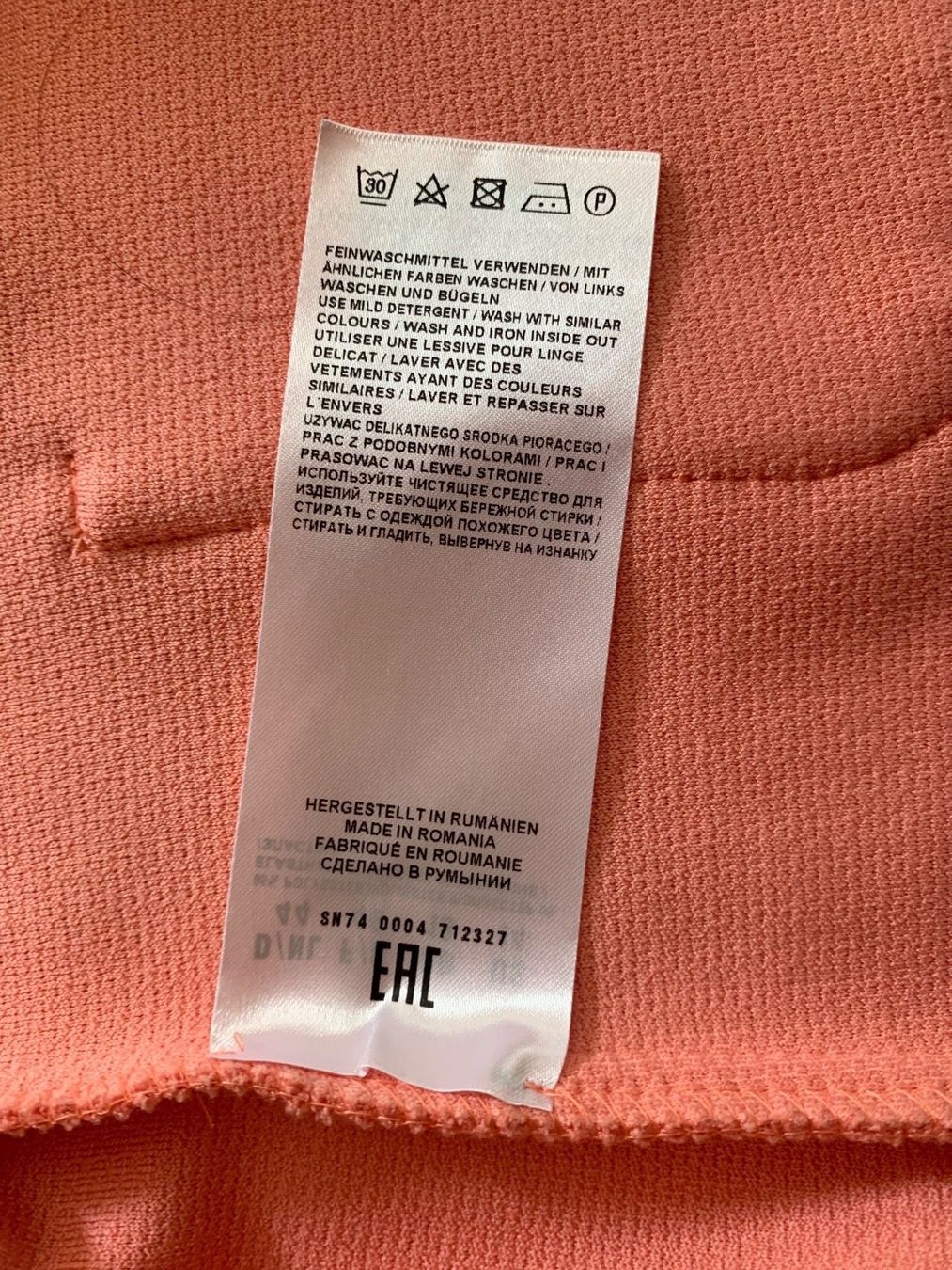Vestes: Damen Jersey Jacke,  Grösse 44, lachsfarbig – Neuf (Voir description) à Grüsch par frifri06 6