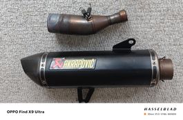 Auspuff Akrapovic fuer Yamaha Scooter mit Beiblatt