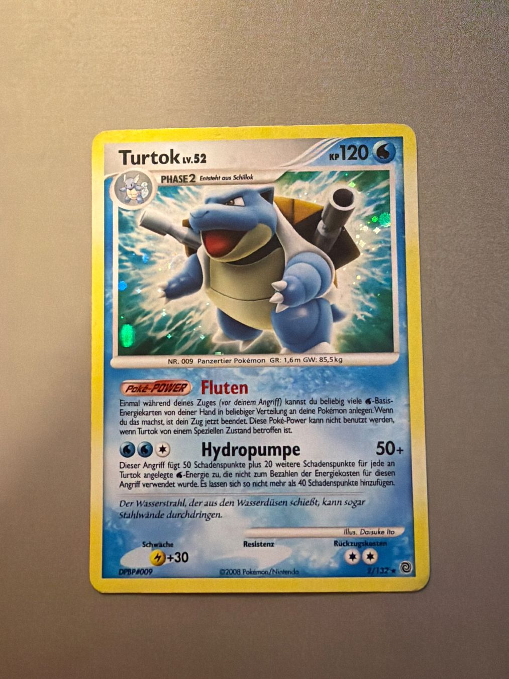 Pokémon Sammelbilder & Trading cards: Turtok - Blastoise Holo - Rätselhafte Wunder – Gebraucht aus Kehrsatz von Riyouu
