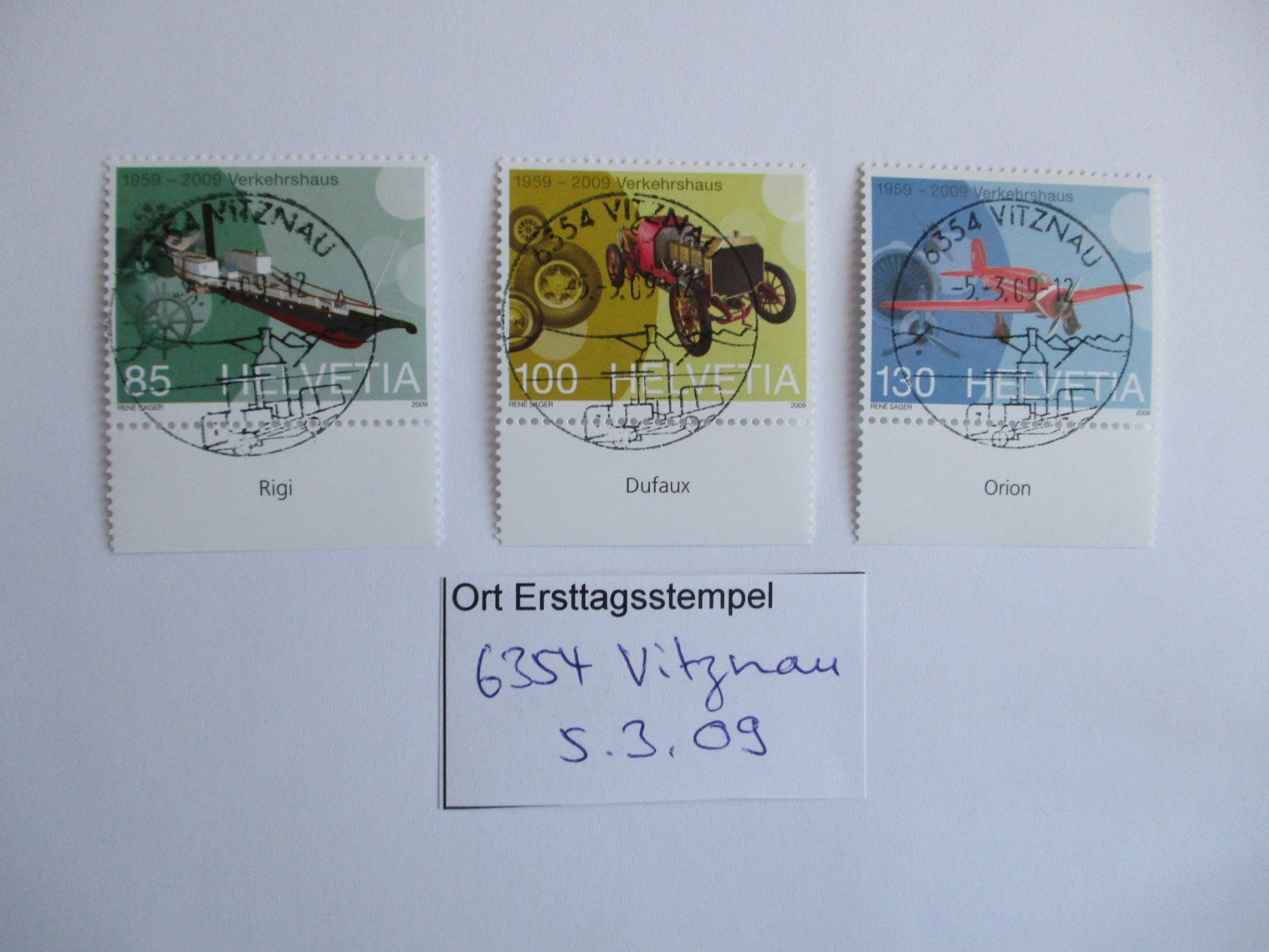 Alle Briefmarken: Voll Ort Ersttagsstempel 6354 Vitznau – Gebraucht aus Langnau b. Reiden von Aktuell88