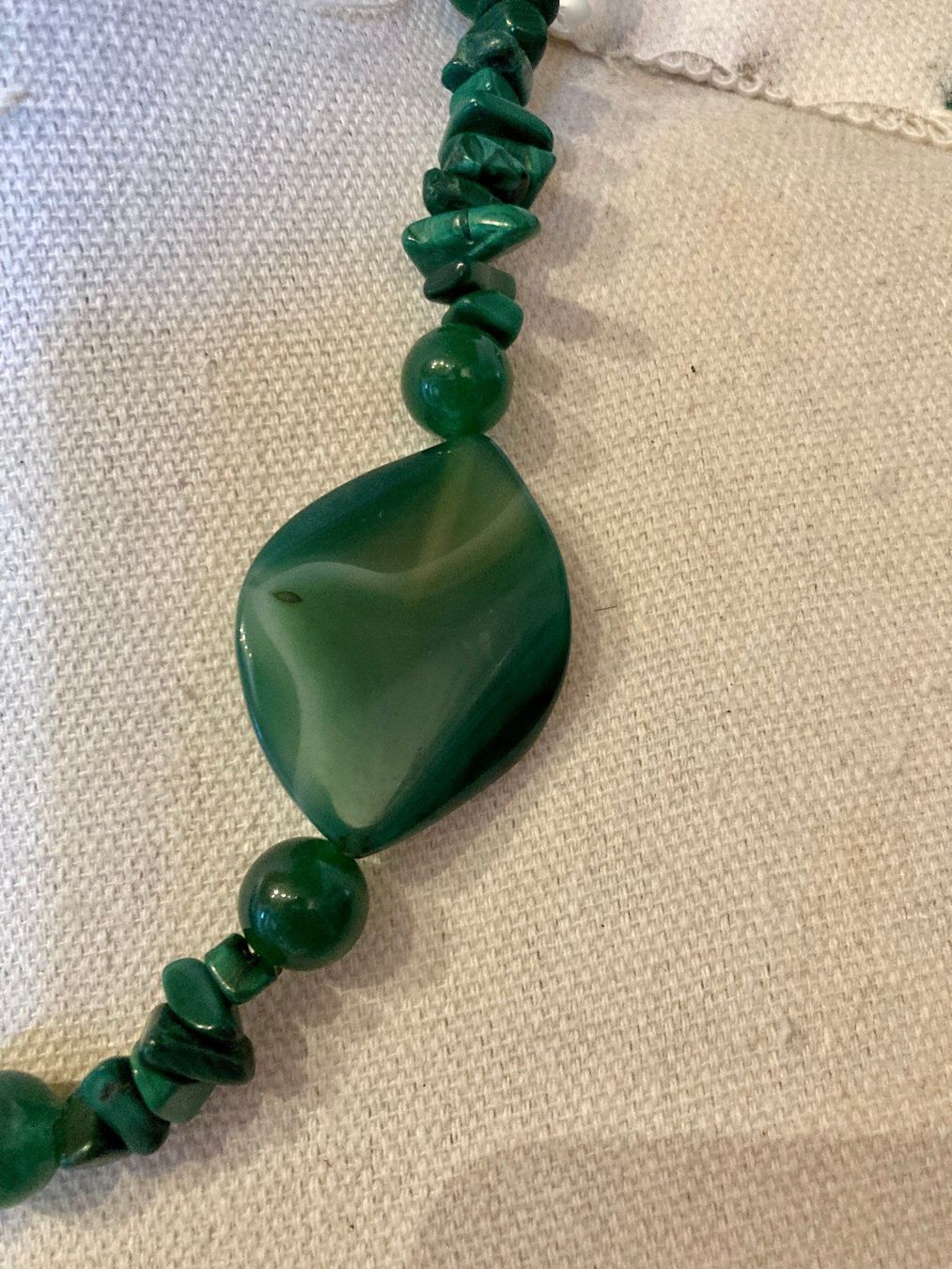 Catenine: Halskette - Malachit echt, Achat – Nuovo (secondo la descrizione) da Biberist venduto da tl-schmuck 3