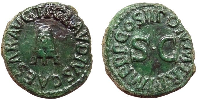 Tutti le monete: CLAUDIUS AE Quadrans (42 AD). Rare !! – Usato da La Sarraz venduto da classicworldcoins