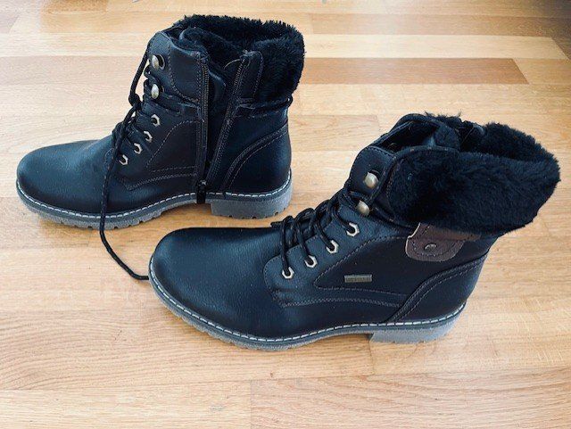 Scarpe da donna: Winterschuh Leder neu schwarz – Nuovo e nell'imballaggio originale da Buttisholz venduto da Eberlic 1