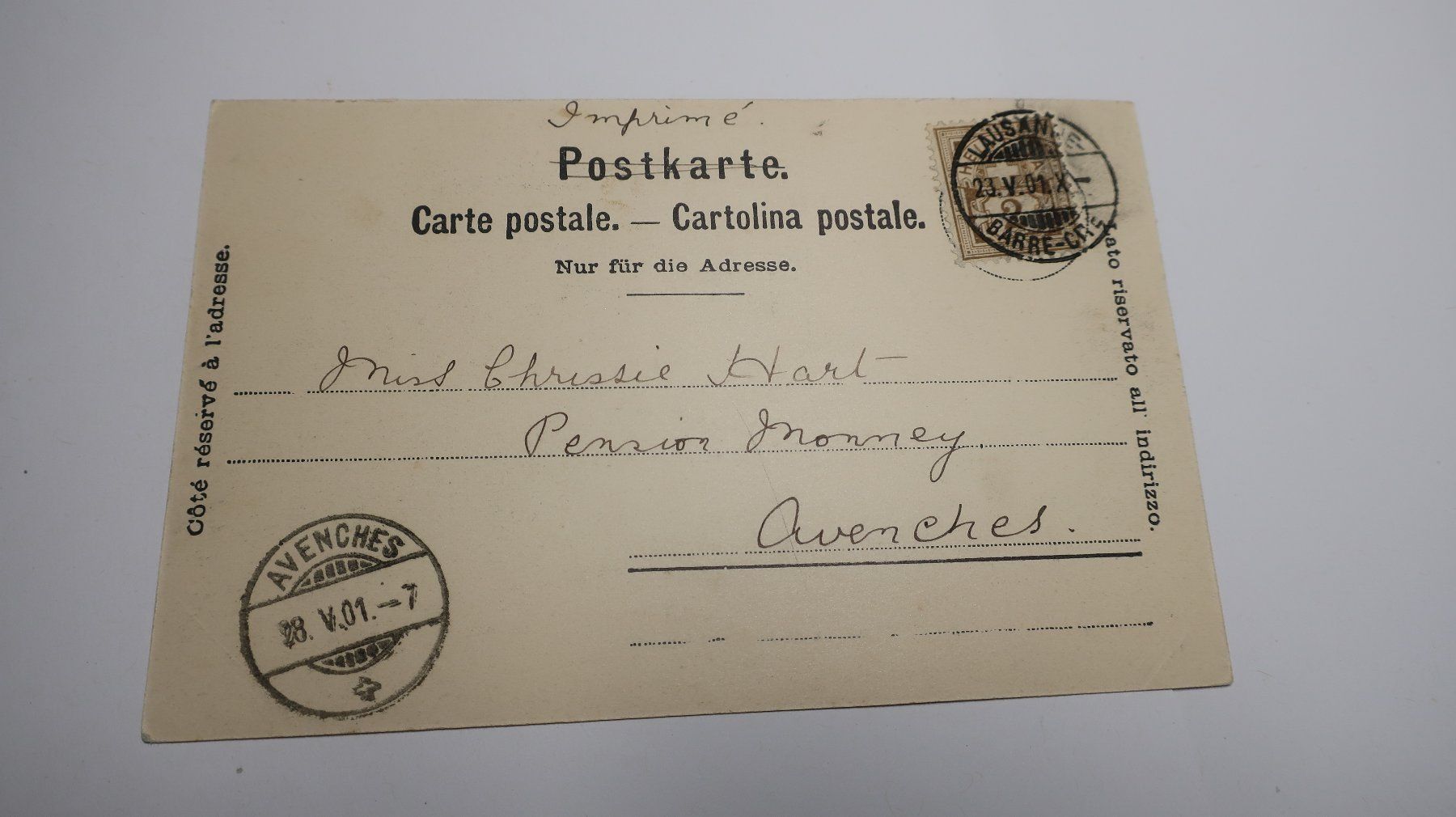 Cartoline postali: Chamonix et le Mont Blanc  1901 – Usato da Cormoret venduto da Pascalll2001 4