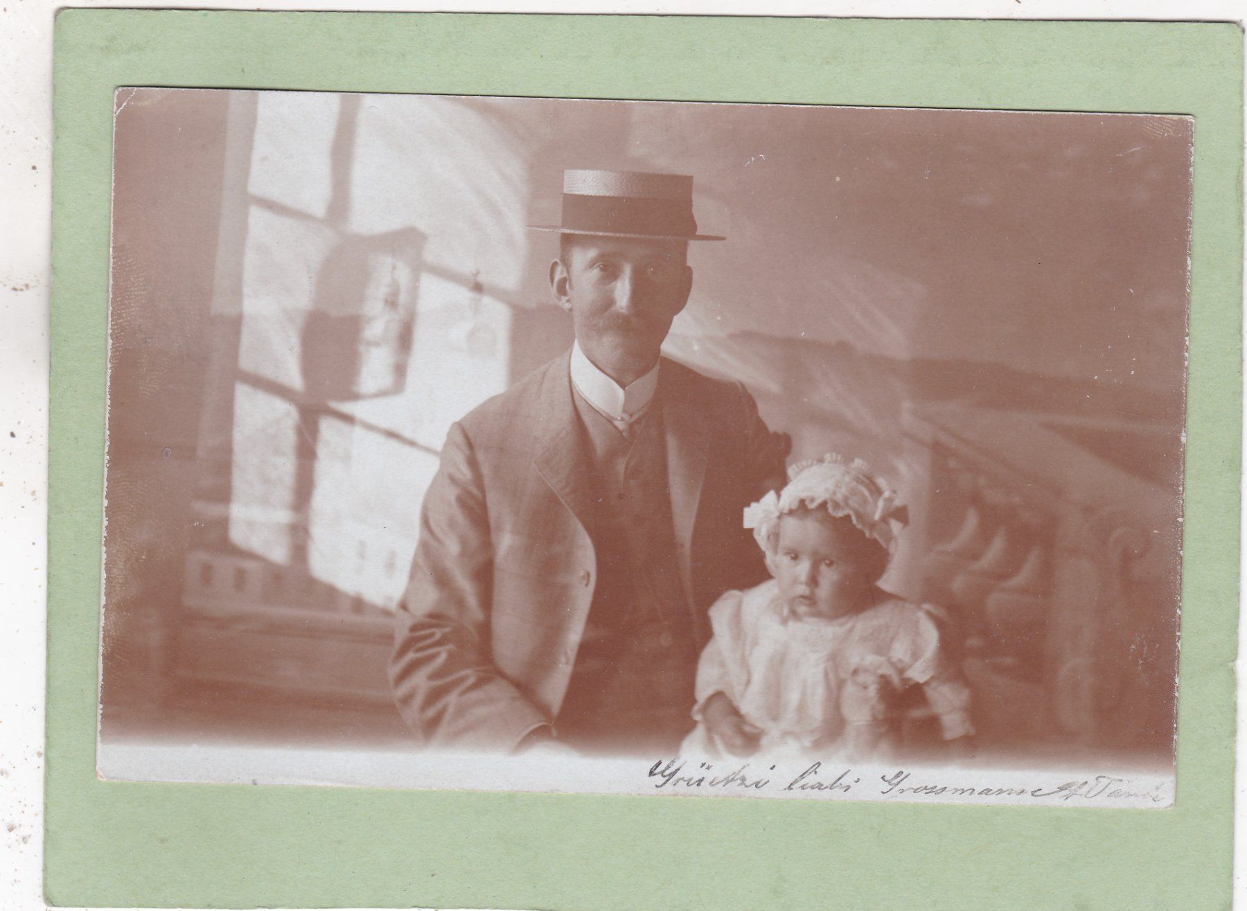 Cartoline postali: Photokarte Mann mit Kind 1907 – Usato da Herisau venduto da Lisegrat2008