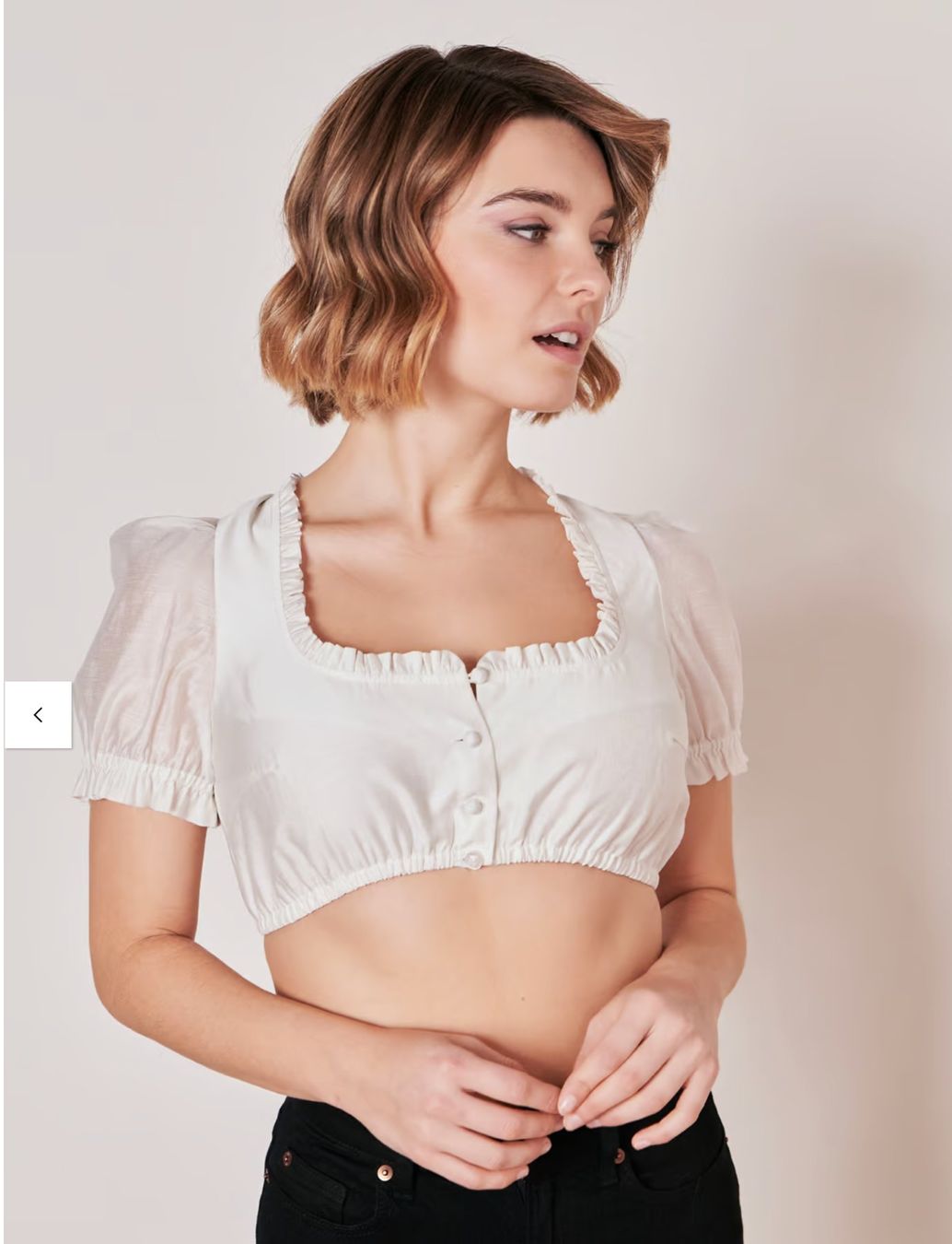 Krüger Camicette: KRÜGER Dirndlbluse Kari ecru - Grösse 42 – Nuovo e nell'imballaggio originale da Fischbach LU venduto da bidu.x 2