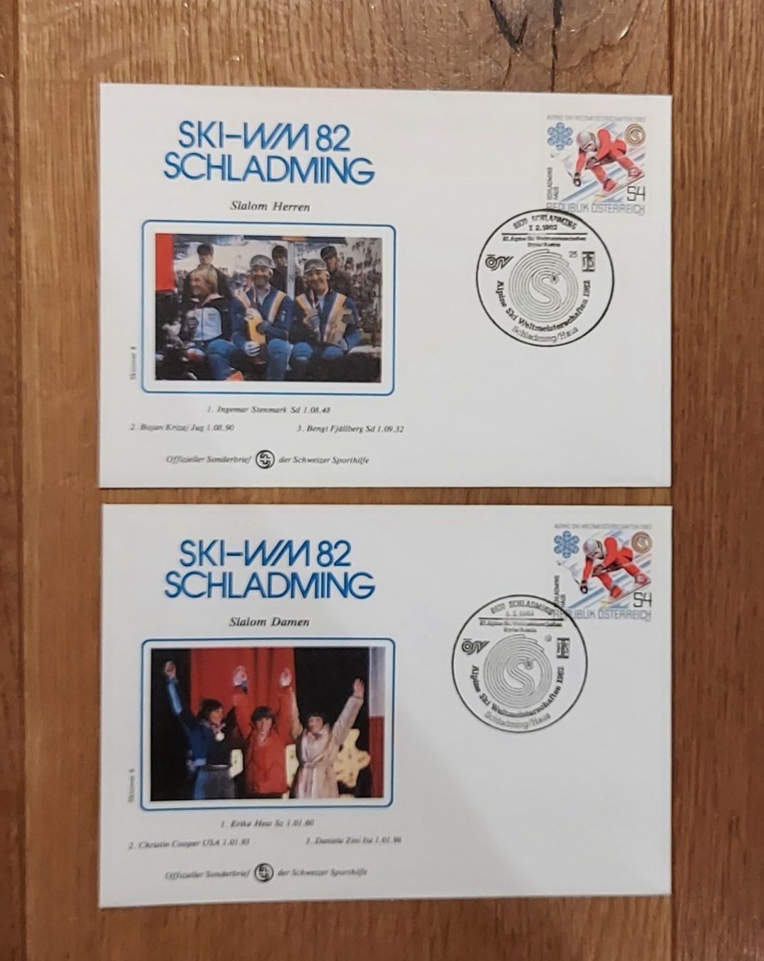 Tutti i francobolli: Ersttagsbriefe Ski-WM 1982 Schladming – Nuovo (secondo la descrizione) da Speicherschwendi venduto da Mountain010 3
