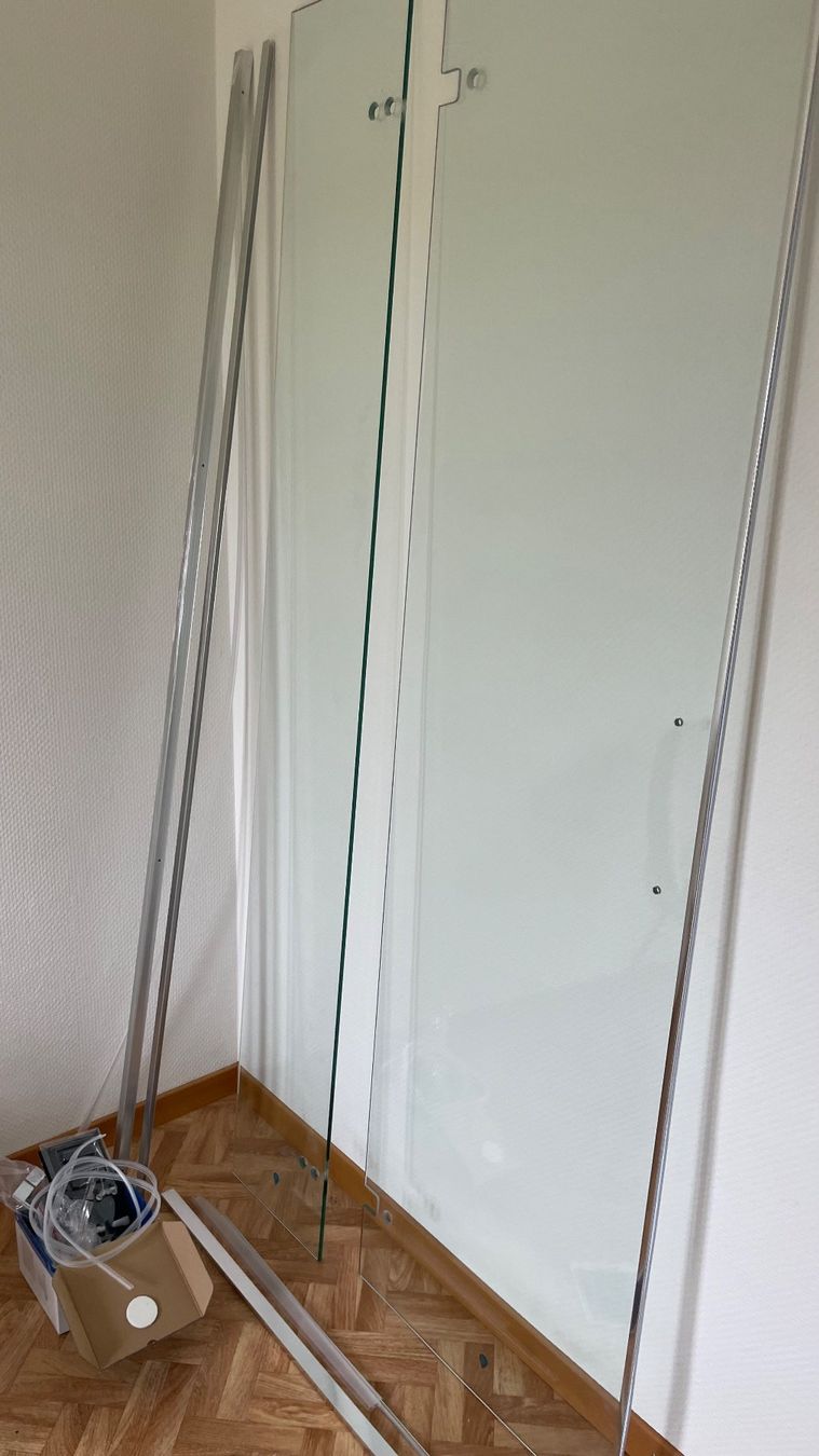 Duschen: Duschtüre 90x195, 8mm sicherheitsglas – Neu (gemäss Beschreibung) aus Basel von Kold 1