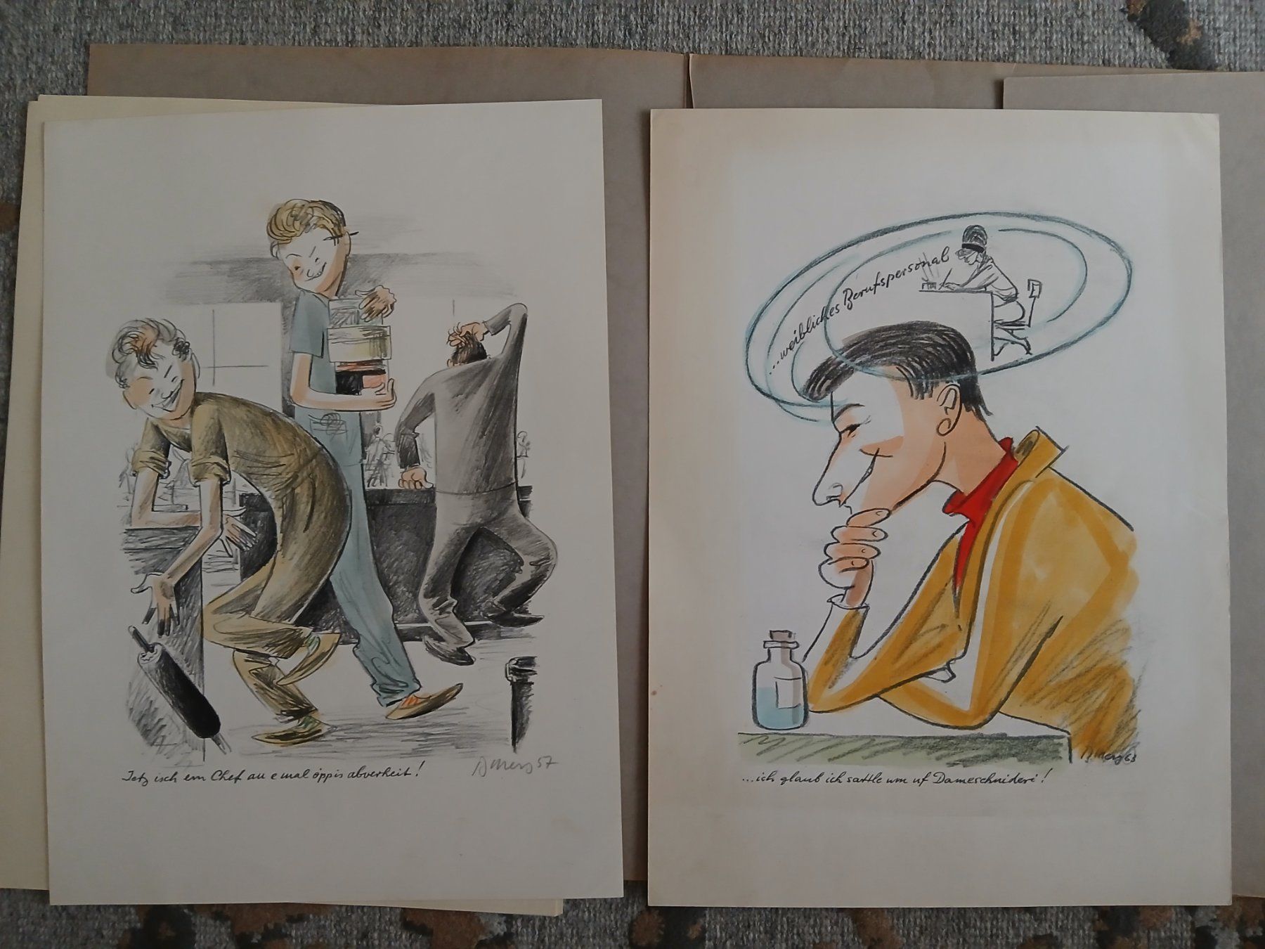 Grafica & Litografie: 10 Original Lithographien Bernhard Merz "Mappe Nachwuchs" – Nuovo (secondo la descrizione) da Zürich venduto da ast_8nph 1